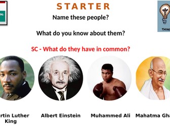 Pacifism Starter Activity