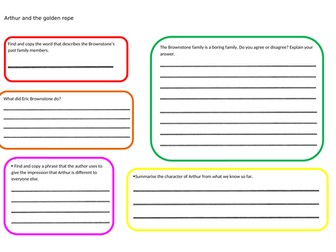 Arthur and the golden rope guided reading questions