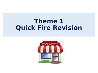 GCSE Edexcel Revision Questions - Theme 1