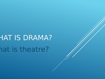 What is theatre?