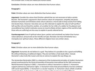 The challenge of secularism ESSAY PLANS- Philosophy & Ethics A Level OCR