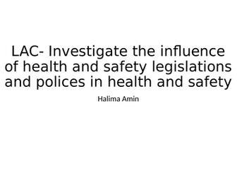 Unit 7 Principles of safe practice