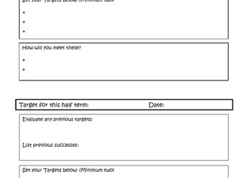 Target Setting Template