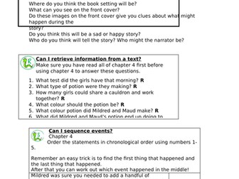 The Worst Witch Book tasks