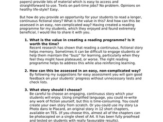 How to create a reading programme for your class