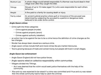 Anglo-saxon and Norman 1060-88 - CRIME AND PUNISHMENT