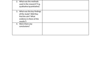 Unit 4 Enquiries into research -lesson 5 Analysing and finding sources