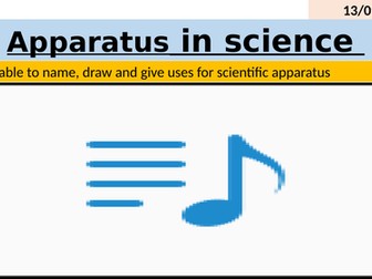 Apparatus in Science - working scientifically