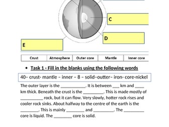 Structure of the Earth - Activate 2