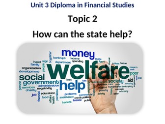 Diploma in Financial Studies LiBF Unit 3 Topic 2 How the state can help