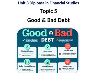 Diploma in Financial Studies LiBF Unit 3 Topic 5 Good & Bad Debt