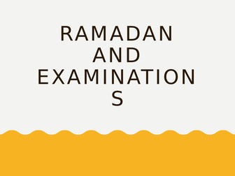 Ramadan And Examinations