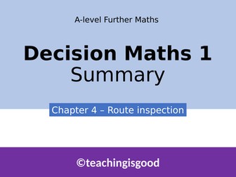 A-level Further Maths Decision - Route inspection