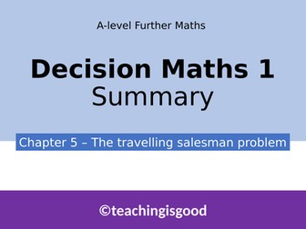 A-level Further Maths Decision - The travelling salesman problem
