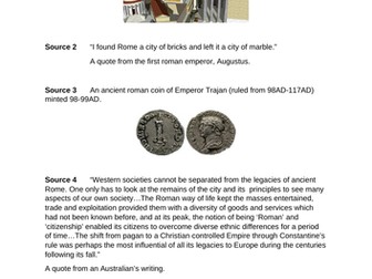 Primary and Secondary sources worksheet