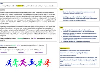 BTEC Level 3 Sport - Exam Prep - Aims Section