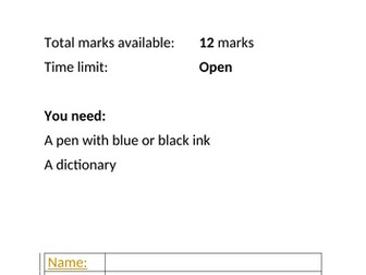 Literacy and Numeracy Mini Assessment E1