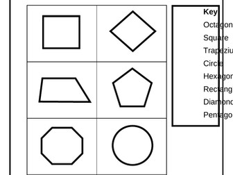 Name the 2D Shape (with key)