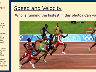 Presentation on speed and velocity.