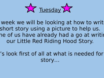 KS1 Creative Writing Story Writing Starters (4 Days)