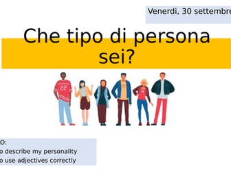 Che tipo di persona sei? - describing personality in Italian