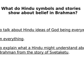 What do Hindus believe that God is like?