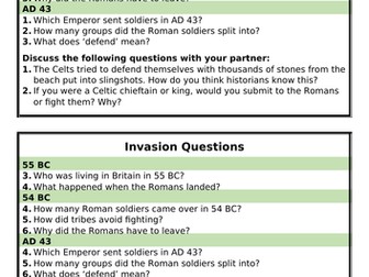 Roman Invasion Lesson