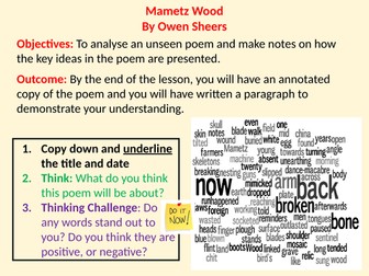 Mametz Wood GCSE PPT