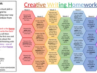 Creative Writing Homework Grid