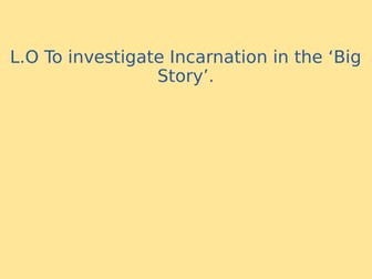Incarnation introduction - PPT and art activity