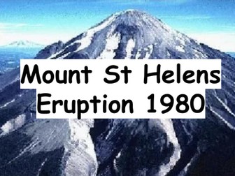 Mount St Helens Eruption Case Study