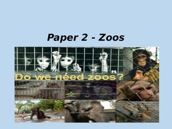 AQA GCSE English Paper 2 Zoos