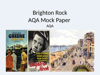 AQA GCSE English Paper 1 Brighton Rock