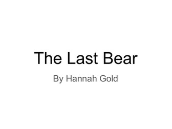 The Last Bear chapter summaries.