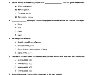 LIBF - Unit 1 - Topic 1 MCQ