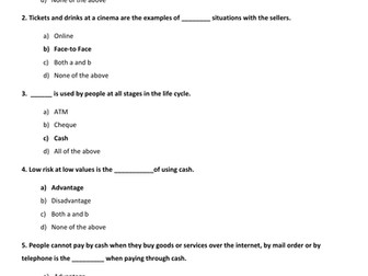 LIBF - Unit 1 - Topic 3 MCQ