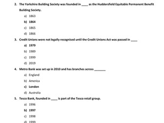 LIBF - Unit 1 - Topic 7 MCQ