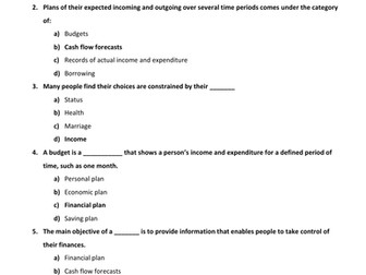 LIBF - Unit 1 - Topic 9 MCQ