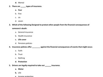 LIBF - Unit 1 - Topic 10 MCQ