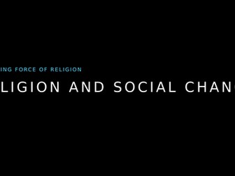 Social change and Beliefs in Society