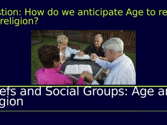 Age, Social Class and religion