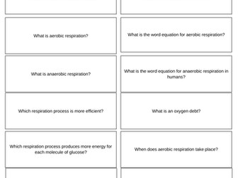 Biology GCSE Year 10 Flashcards