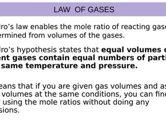 AS introduction to GAS LAW