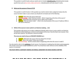WJEC GCSE Germany in Transition Question Guide