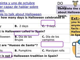 KS2/KS3 Halloween in Spanish