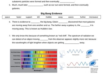 Big Bang Theory - Red shift - Cosmic radiation