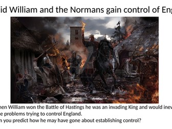 How did William gain control of England?