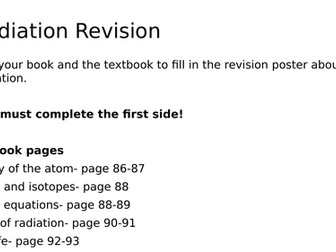 AQA Trilogy Radiation Revision