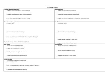 3.1-3.2 knowledge organiser