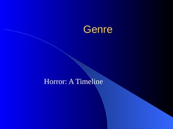 Horror genre explained 1